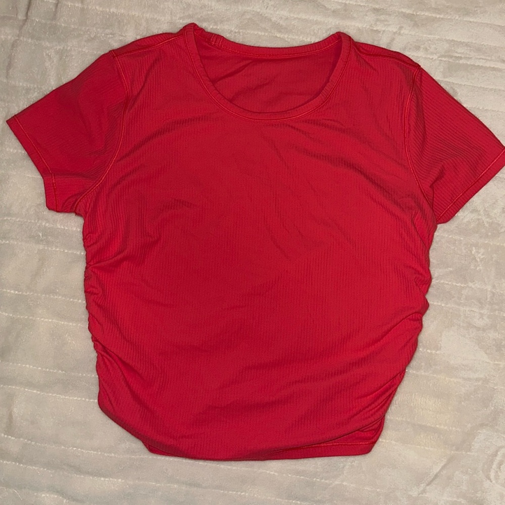 ✨NWOT✨ lululemon All It Takes Ribbed Nulu T-Shirt glaze pink size 10